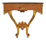 Antique Gilt Marble Top Console