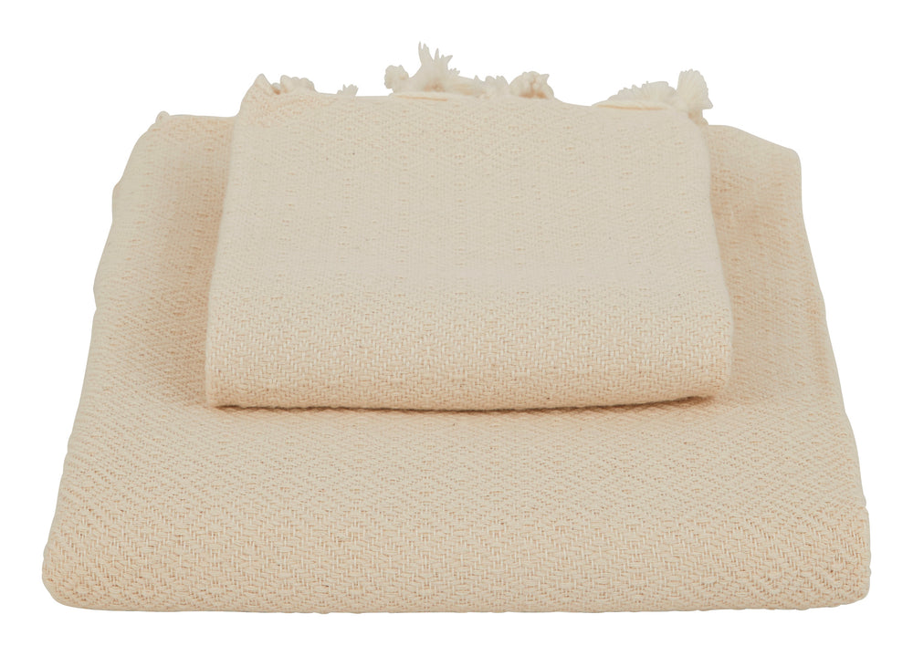 Hammam Cream Diamond Towels