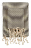 Hammam Black Striped Towels