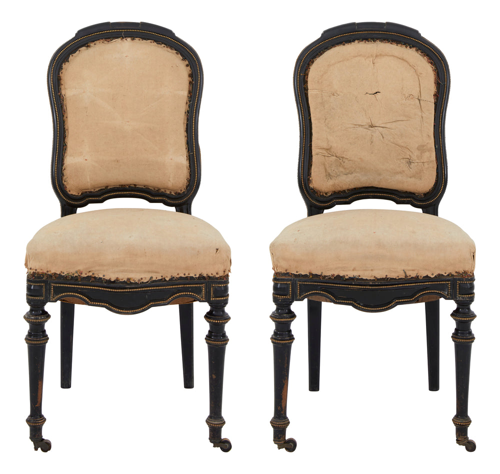 Antique Napolean III Unupholstered Dining Chair