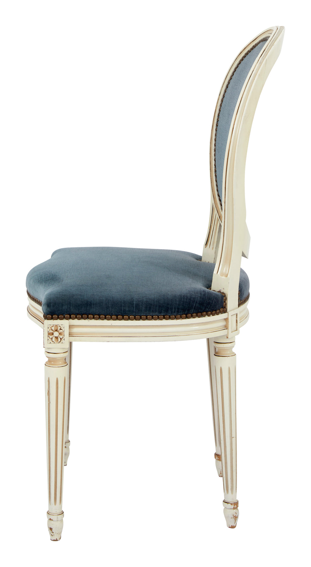 Vintage Blue Louis XVI Dining Chair