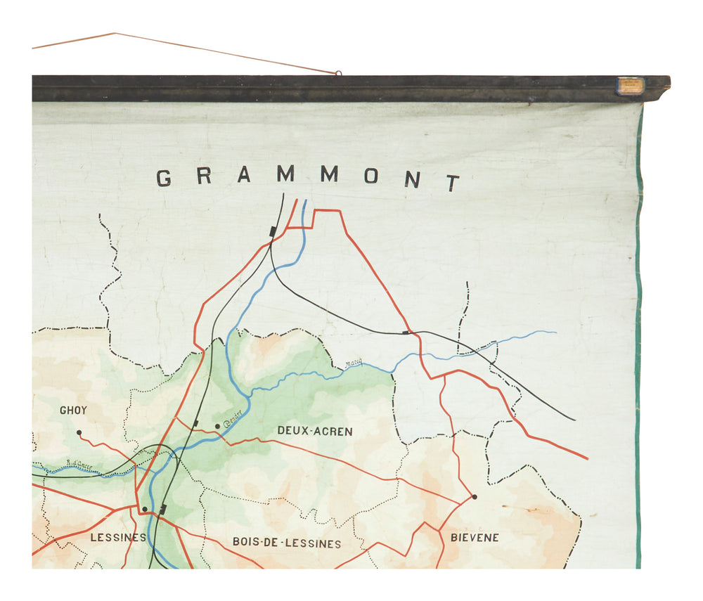 Vintage Map of Belgium