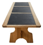 Vintage Slate Top Trestle Table