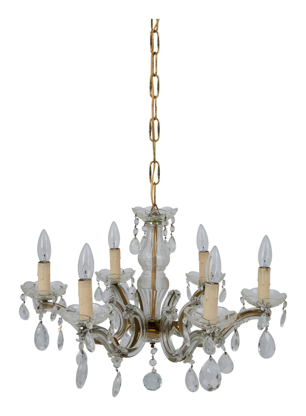 Vintage Venetian Glass Chandelier