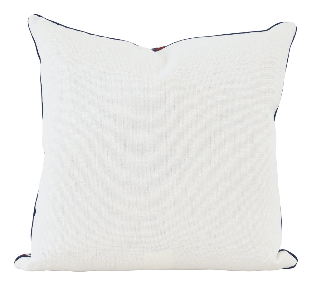 Barrett Pillow - Blue & Red