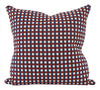 Barrett Pillow - Blue & Red