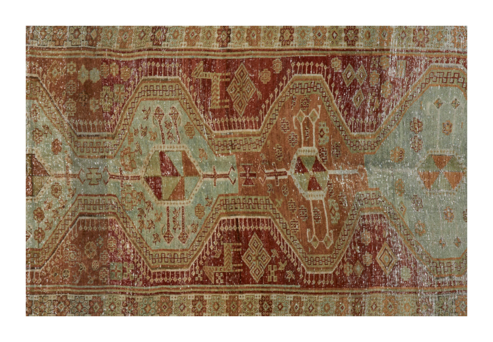 Vintage Caucasian Rug - 8' x 4'7"