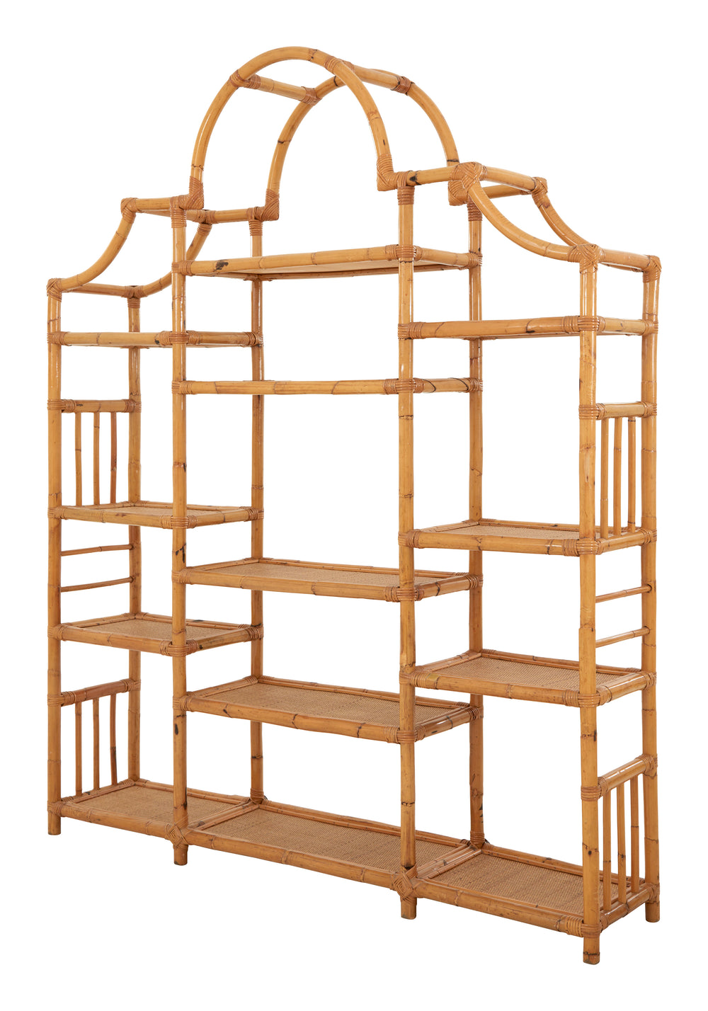 Vintage Bamboo Etagere