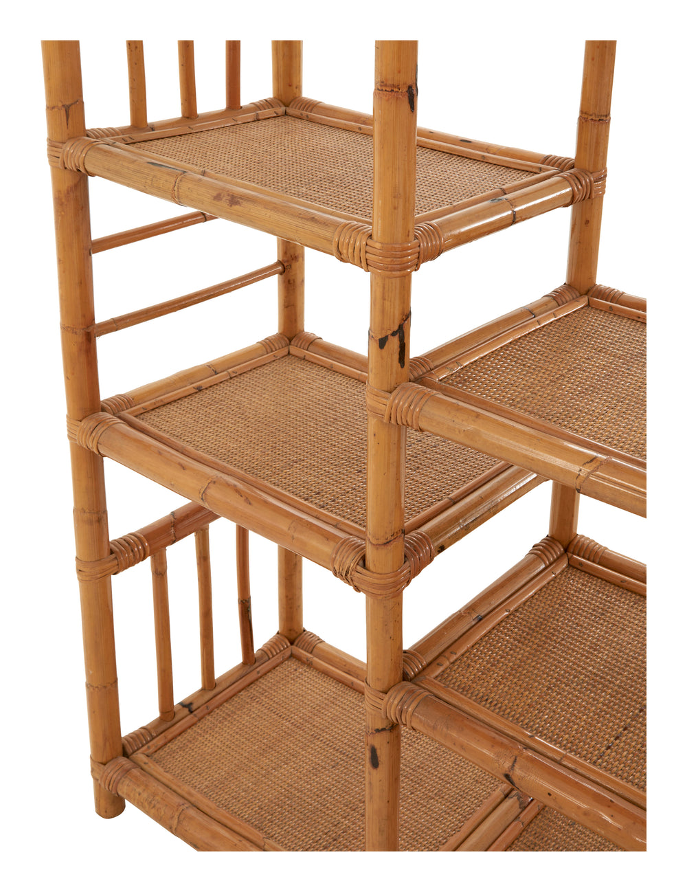 Vintage Bamboo Etagere