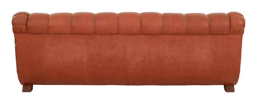 Vintage Tufted Leather Sofa