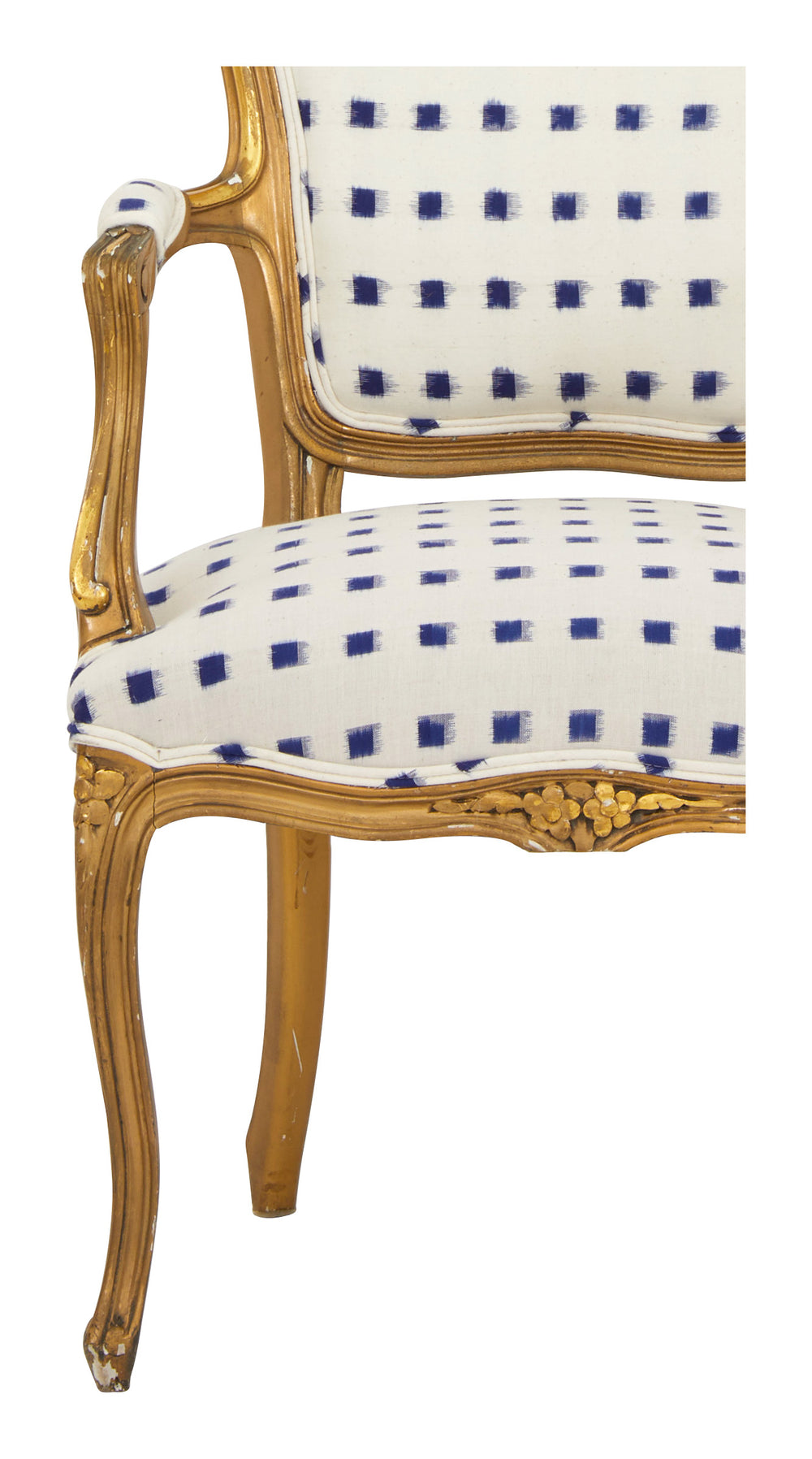 Vintage Gilt Wood Armchair