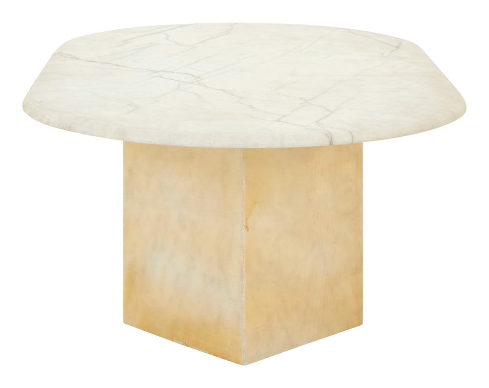 Vintage Oval Marble Coffee Table