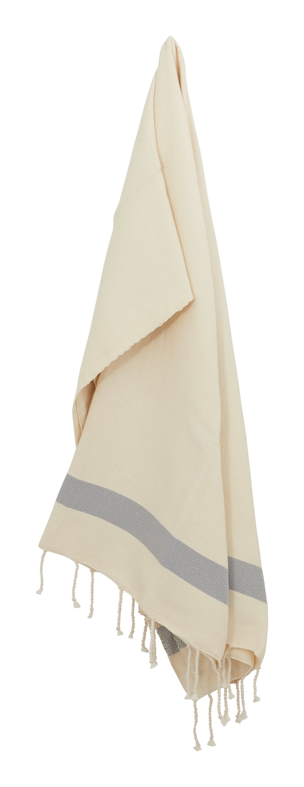 Hammam Grey Zigzag Towels