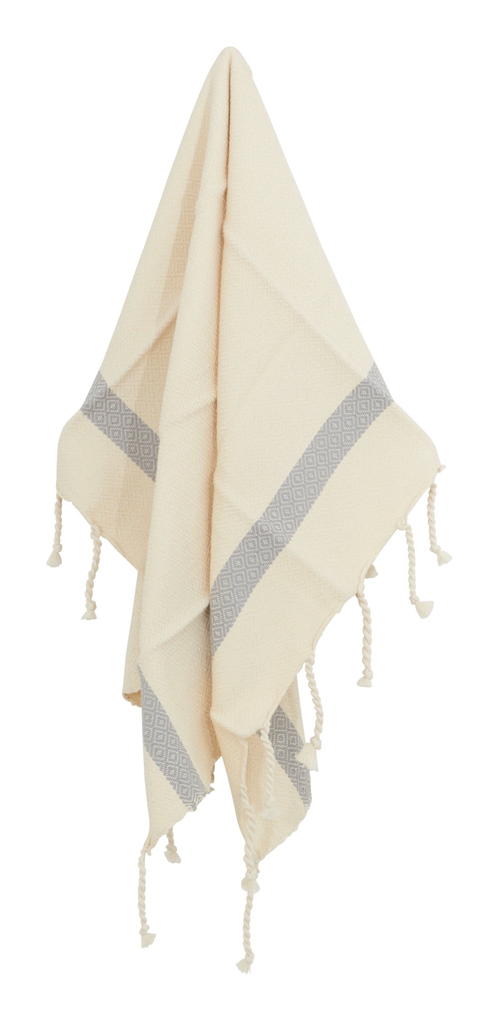 Hammam Grey Zigzag Towels