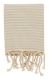 Hammam Grey Striped Towels