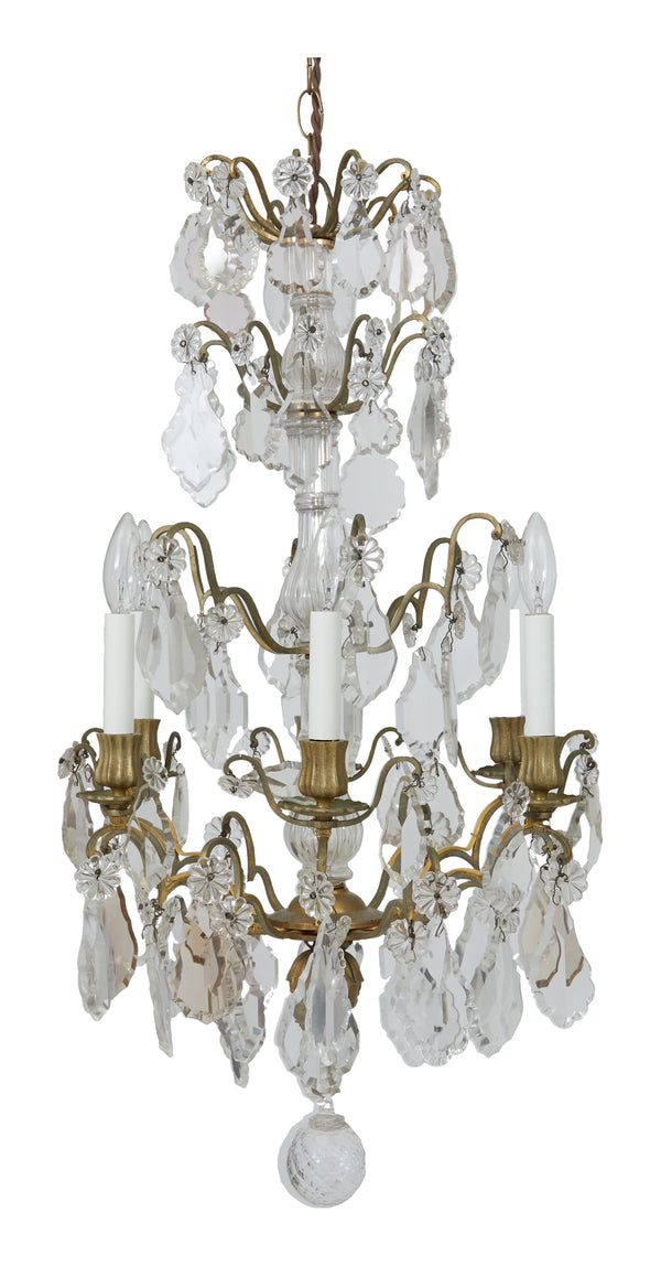 Antique Louis XV Crystal Chandelier