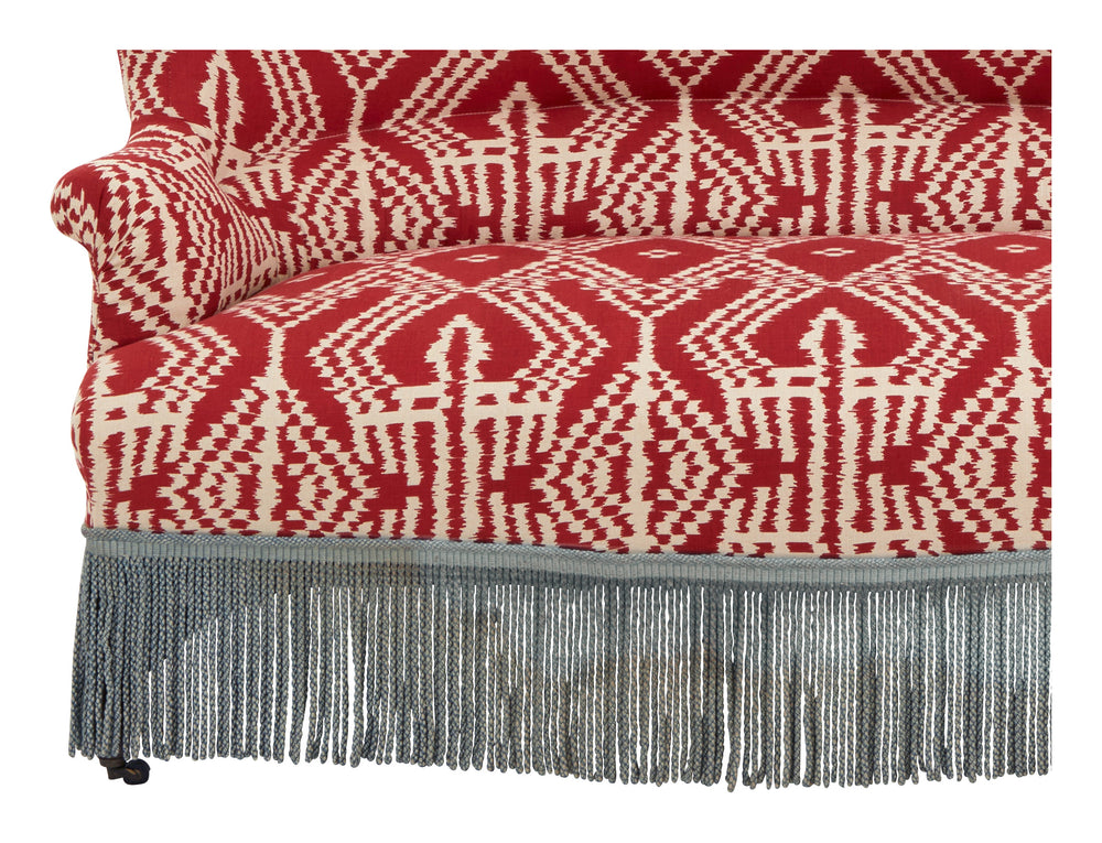 Antique Napoleon III Ikat Settee