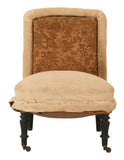 Antique Unupholstered Slipper Chair