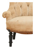 Antique Tufted Unupholstered Chair