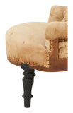 Antique Tufted Unupholstered Chair