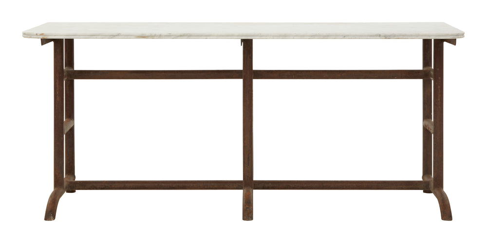 Vintage Marble Top Console Table