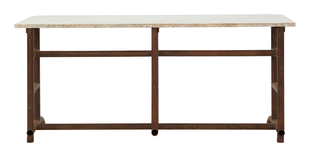 Vintage Marble Top Console Table