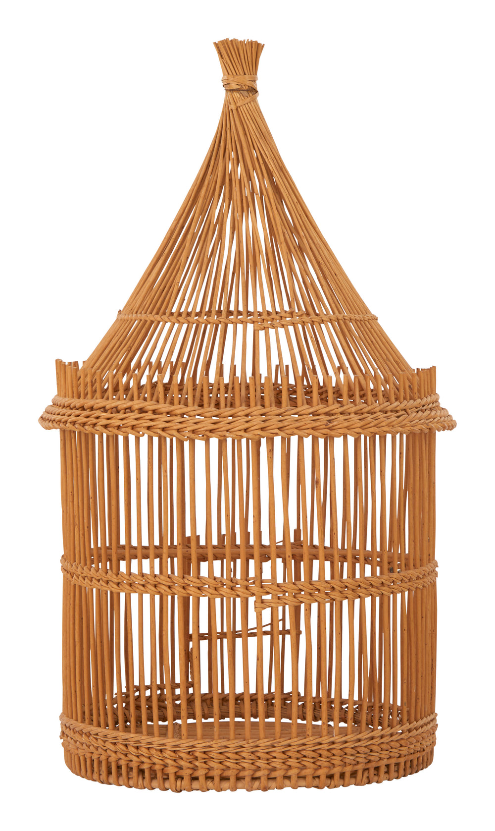 Vintage Rattan Birdcage