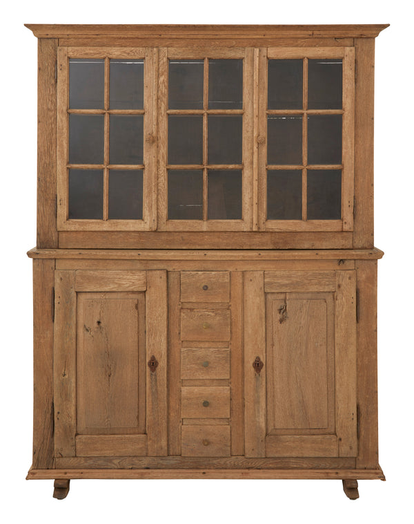 Antique Oak Breakfront