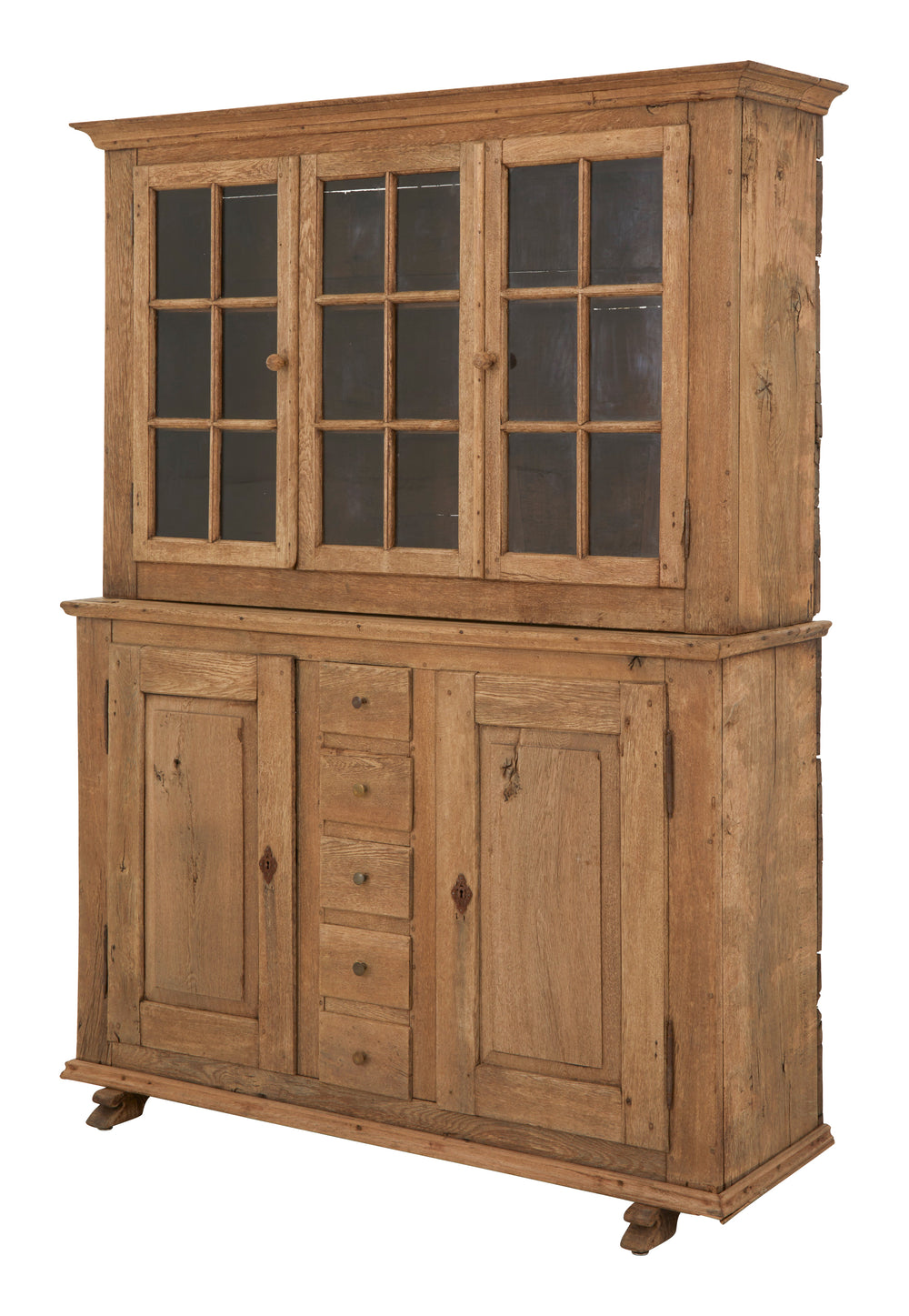 Antique Oak Breakfront