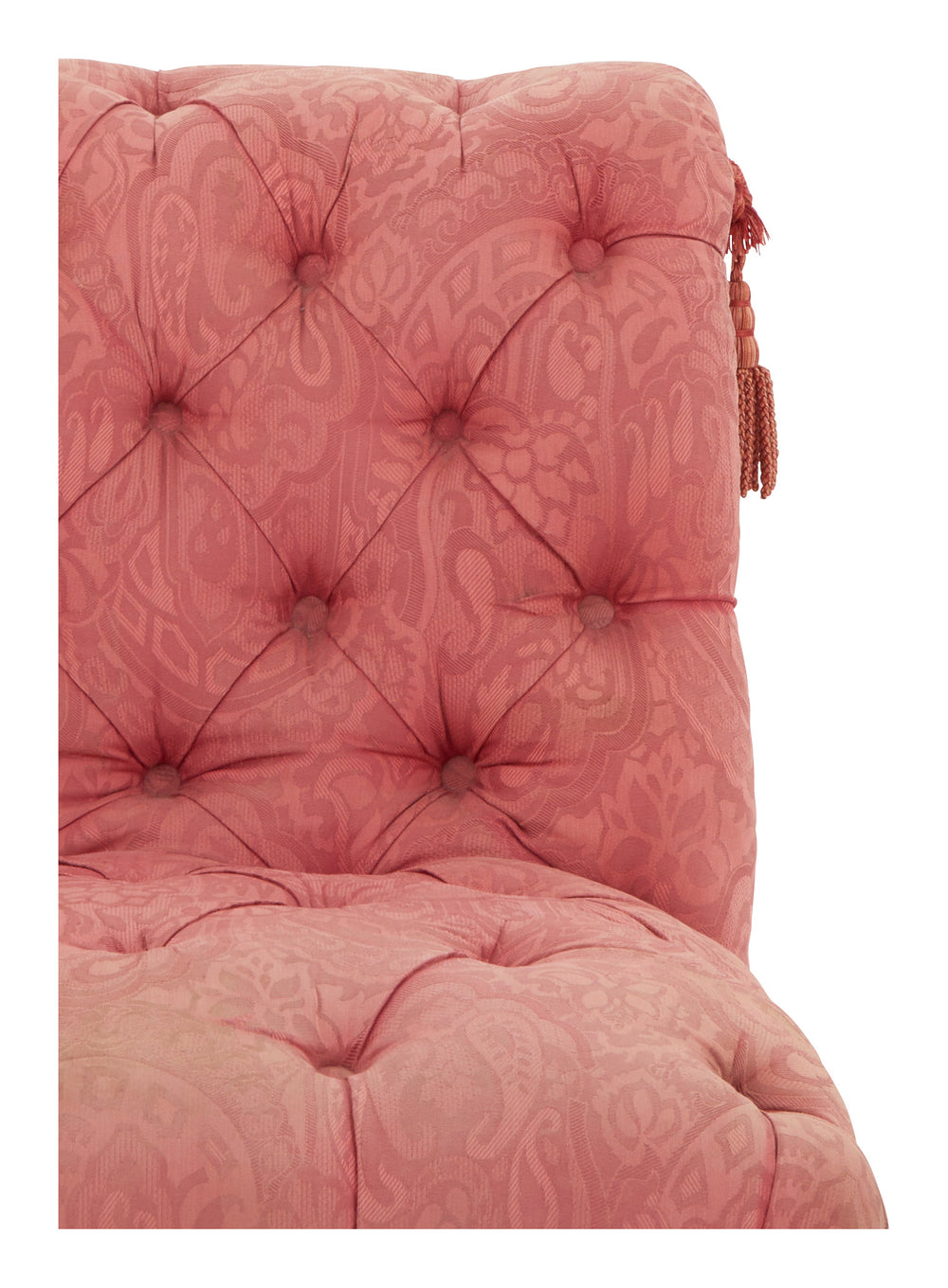 Antique Pink Napoleon III Slipper Chair