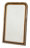 Antique Louis Philipe Black & Gilt Mirror