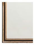 Antique Louis Philipe Black & Gilt Mirror