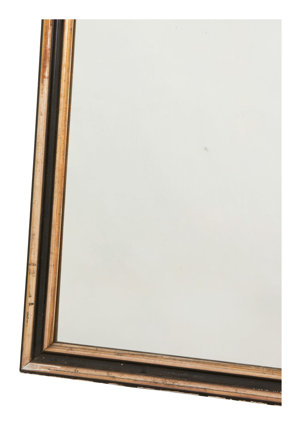 Antique Louis Philipe Black & Gilt Mirror