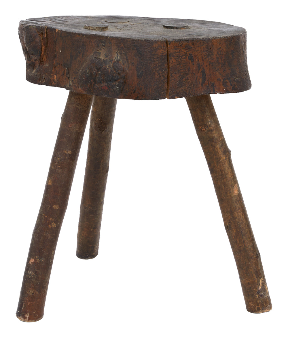 Primitive Wood Stool