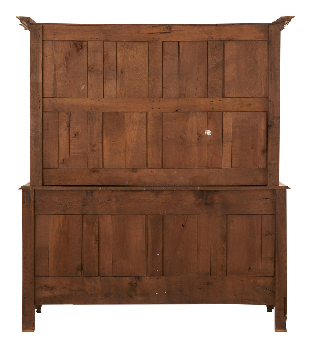 Antique Oak Breakfront