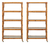 Vintage Bamboo Etagere