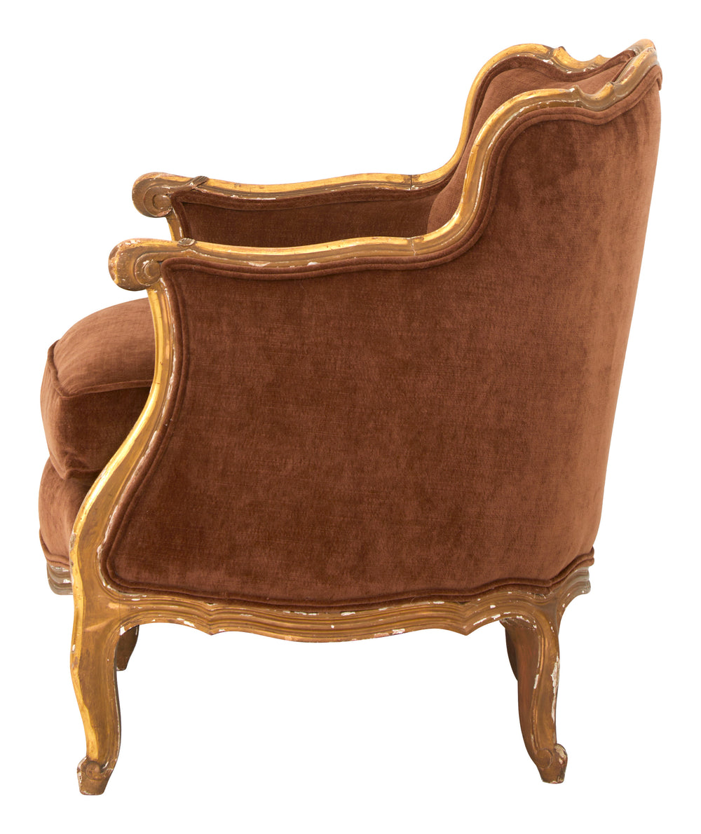 Vintage Gilt Lounge Chair