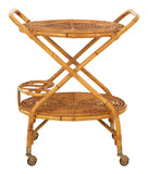 Vintage Round Rattan Barcart