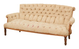 Antique Unupholstered Tufted Sofa