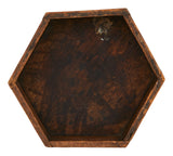 Vintage Wood Hexagon Dish