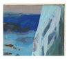 Vintage Blue Cliff Painting