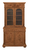 Antique Carved Wood Breakfront