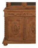 Antique Carved Wood Breakfront