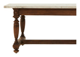 Antique Marble Top Dining Table