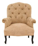 Antique Unupholstered Tufted Chair