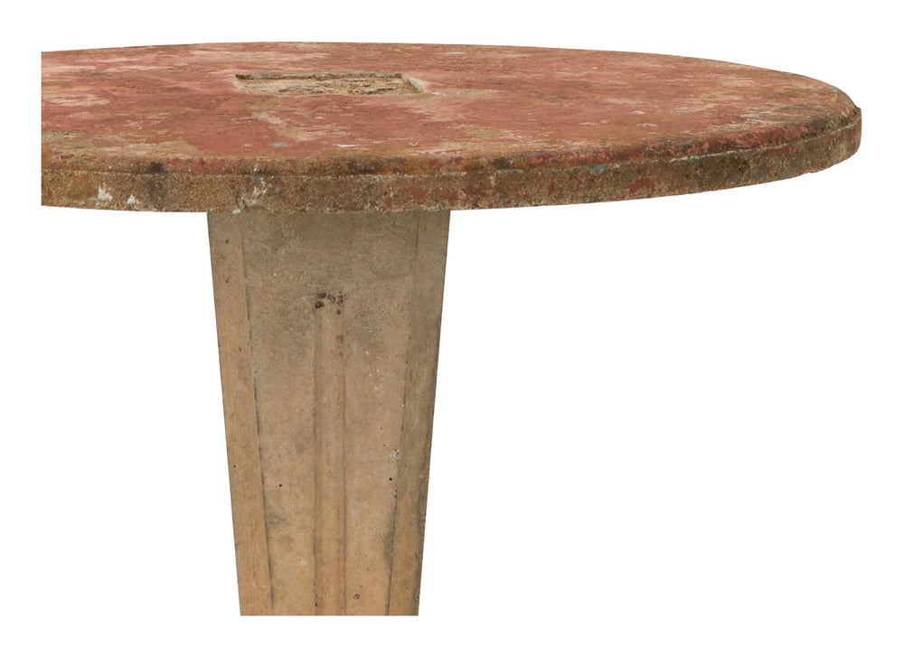 Vintage Round Cement Table