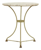 Vintage Round Marble Top Bistro Table