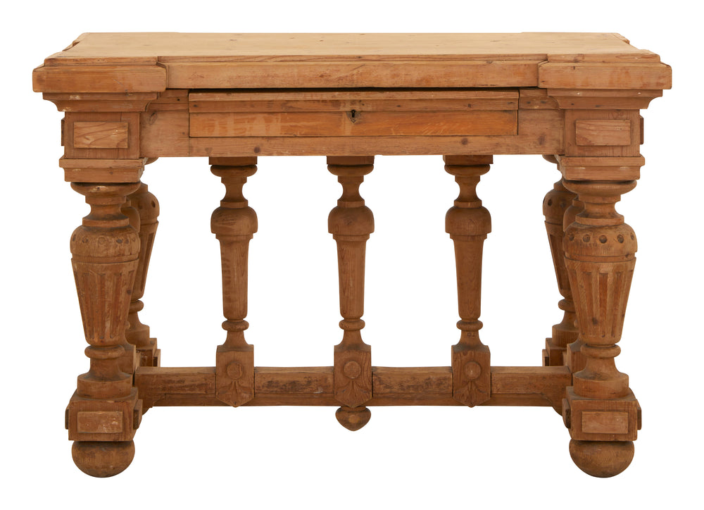 Antique Carved Wood Table