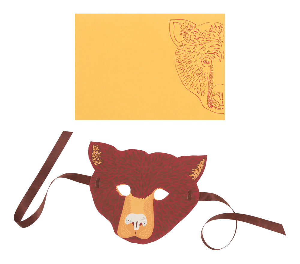 Animal Mask Greeting Cards