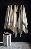 Hammam Grey Striped Towels